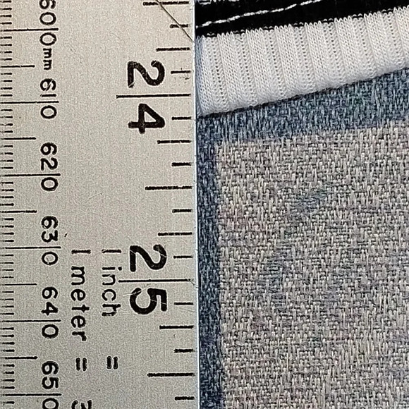 Shein NWOT White w/Blue Stripes Stretch Ribbed Sweater in Size M (US 6) - Picture 12 of 12